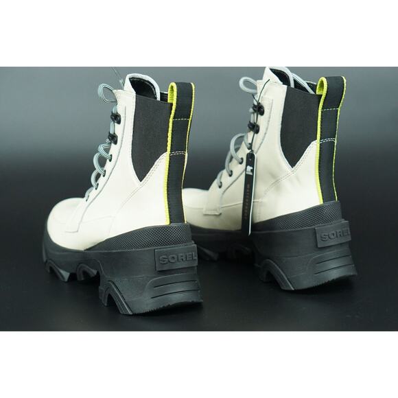 Sorel Brex Lace-up Waterproof Snow Boot size 8 Chalk Ankle Hiking Platform - Picture 7 of 10